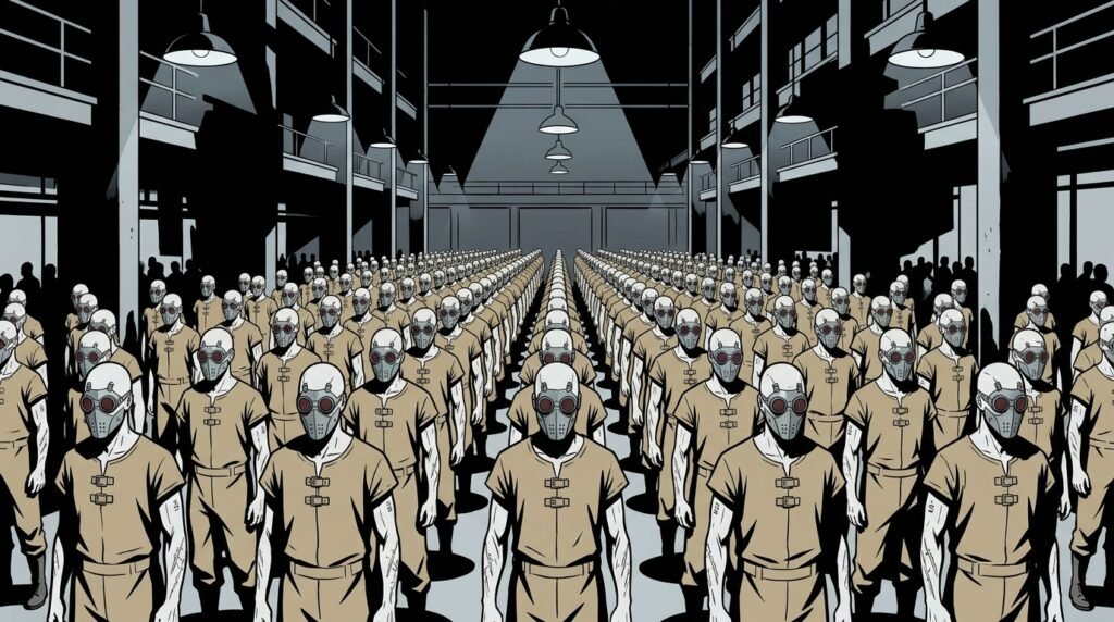 squadra di cloni identici nella Fabbrica di Vita Sintetica. A prima vista sembra che un clone è la copia della stessa persona replicata